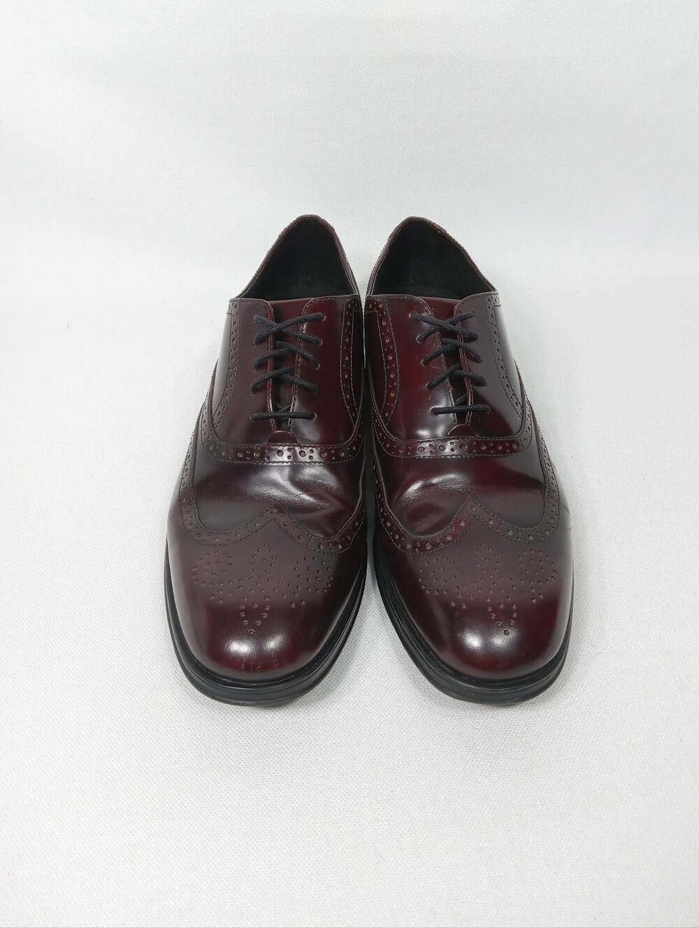 ROCKPORT Classic Men’s Wingtip Oxford Dress Shoes In Burgundy Size 10 - Picture 4 of 13